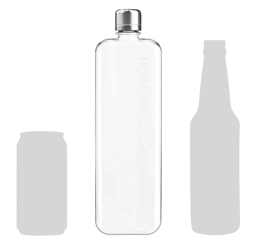 memobottle - La bouteille d'eau plate conçue pour s'adapter à votre sac, Sans BPA